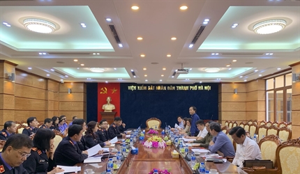 Viện KSND thành phố Hà Nội làm việc với Đoàn giám sát HĐND thành phố Hà...